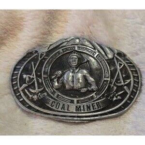 AMERICAN COAL MINER COMMEMORATIVE LTD EDITION 3D BELT BUCKLE